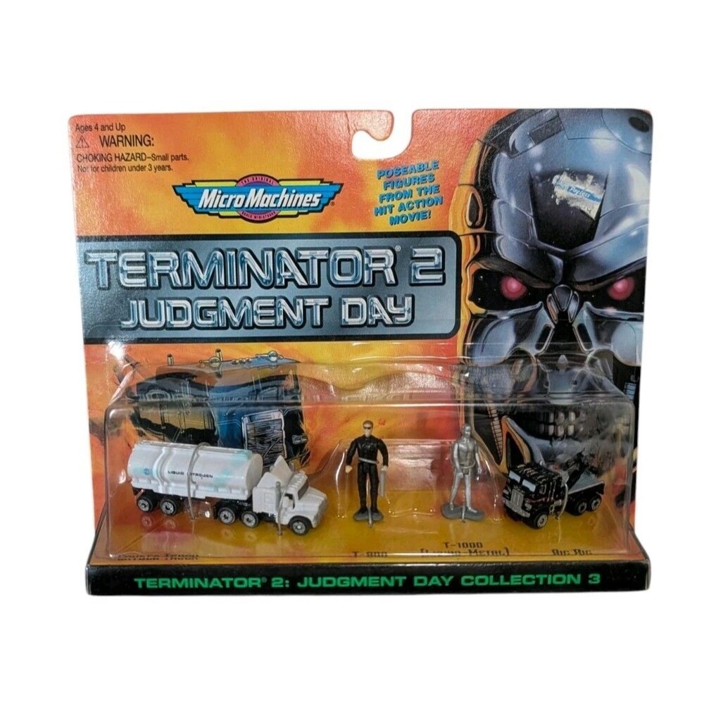 Micro Machines Terminator 2 Judgment Day Collection 3 Diecast Set Unopened